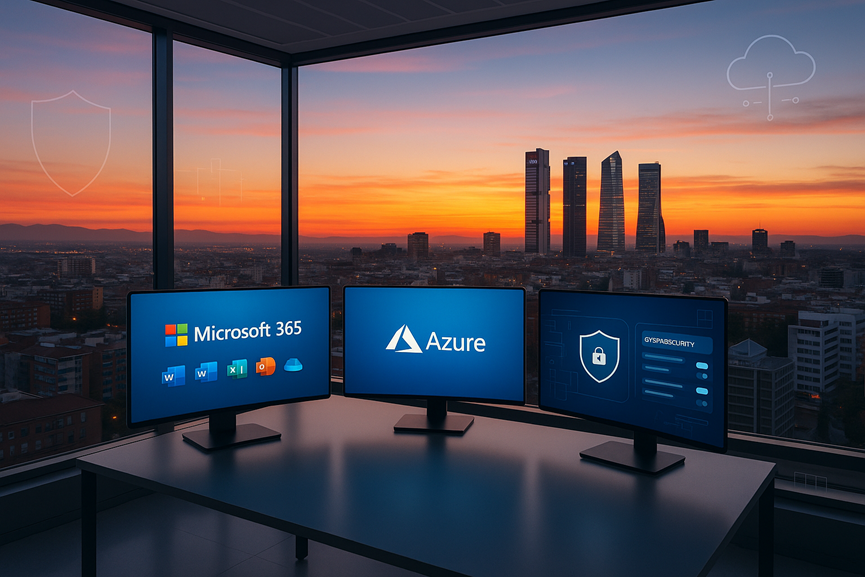 Skyline-de-Madrid seguridad Microsoft